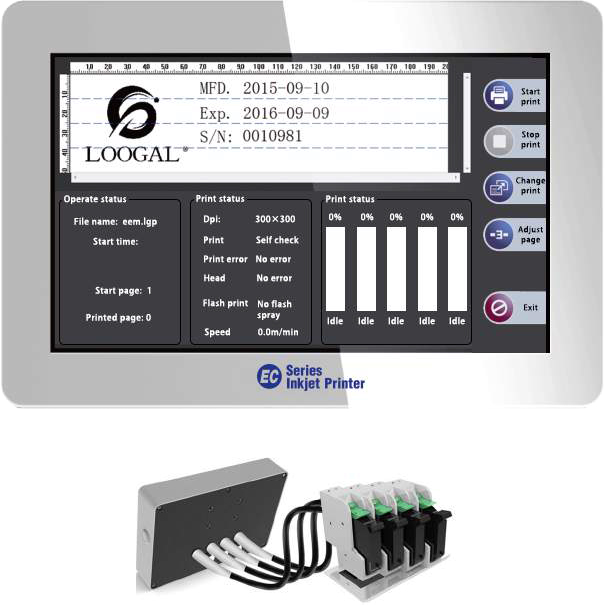 EC Series Inkjet Printer is high resolution printer